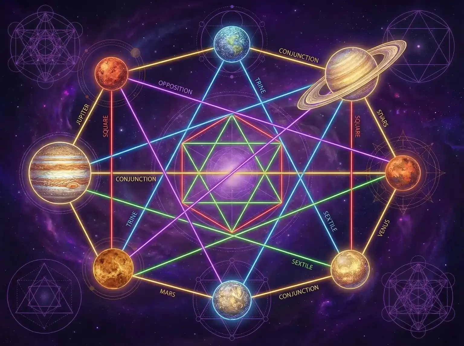 行星相位解读 - 影音先锋怎么看黄 | 占星学进阶